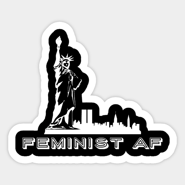 Feminist AF Sticker by captainmood